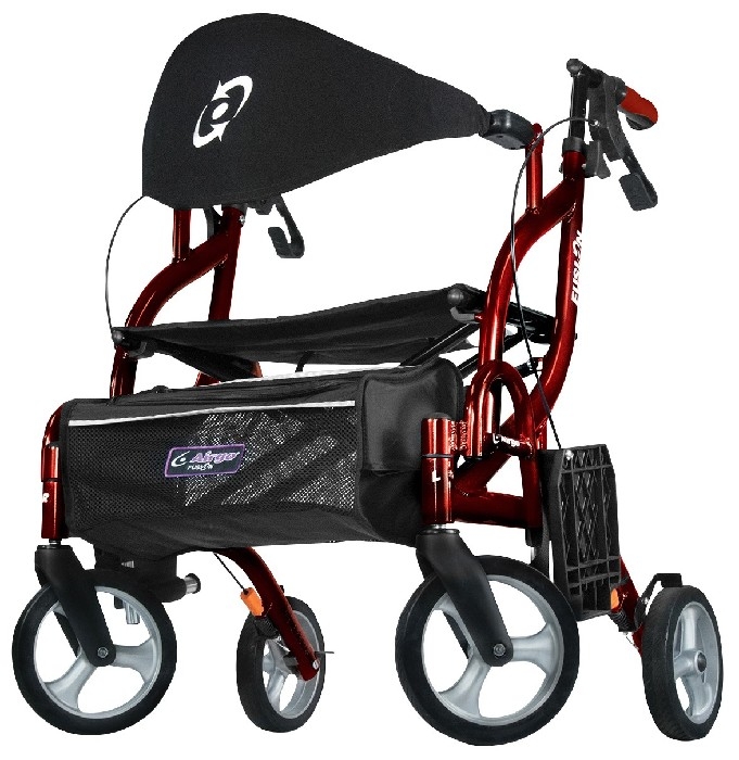 Fauteuil de transport et ambulateur Fusion Canneberge18