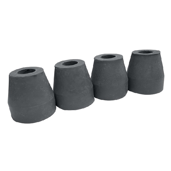 Embouts pr Quadripode 1/2" gris(4)