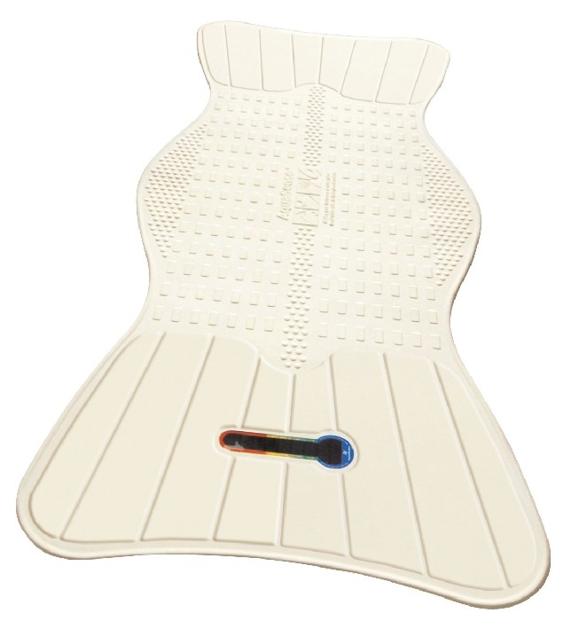 Tapis de bain avec indicateur de température