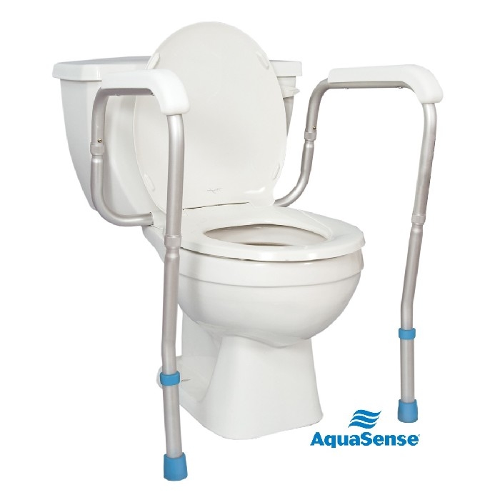 Appui-sécuritaire pour toilette blanc Aquasense