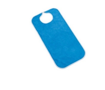 Tablier pour repas bleu lavable imperméable
