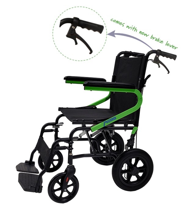 Chaise de transport légère vert lime MOBB