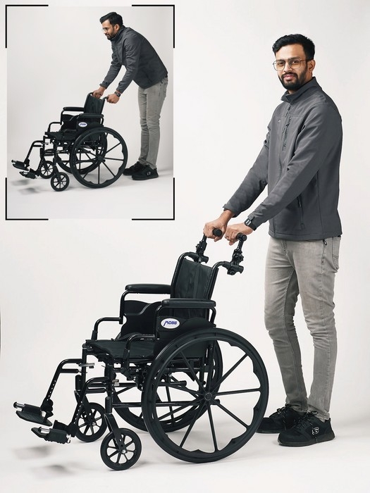 Allonge poignée chaise roulente - PushPal