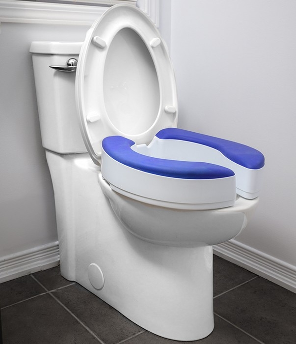 Siège de toilette surélevé réglable de 4 pouces