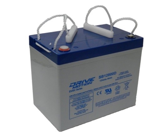Batterie DriveMotion SLA 12 volts 80 Ah Term. NB Application Motive